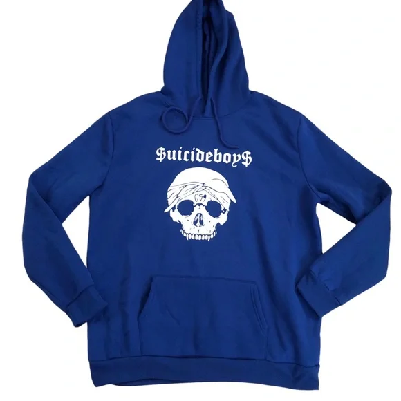 $uicideboy$ G59 Royal Blue Skull Men’s XXL Hoodie